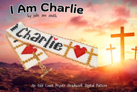 I AM CHARLIE Odd Count Peyote Bracelet
