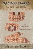 PATCHOULI FLOWERS Odd Count Peyote Bracelet