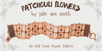 PATCHOULI FLOWERS Odd Count Peyote Bracelet