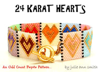 24 KARAT HEARTS Bracelet Pattern