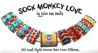 SOCK MONKEY LOVE Carrier Bead Patterns