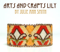 ARTS AND CRAFTS LILY Bracelet Pattern