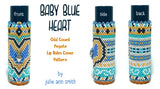 BABY BLUE HEART Lip Balm Cover Pattern