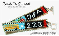 BACK TO SCHOOL Skinny Mini Bracelet Pattern