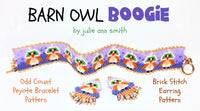 BARN OWL BOOGIE Bracelet and Brick Stitch Pattern