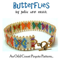 BUTTERFLIES Skinny Mini Bracelet Pattern