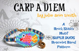 CARP A DIEM Brick Stitch Motif Super Duos Bracelet Band Pattern