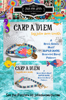 CARP A DIEM Brick Stitch Motif Super Duos Bracelet Band Pattern