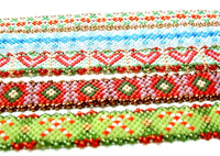 CHRISTMAS PARADE Skinny Mini Bracelet Pattern