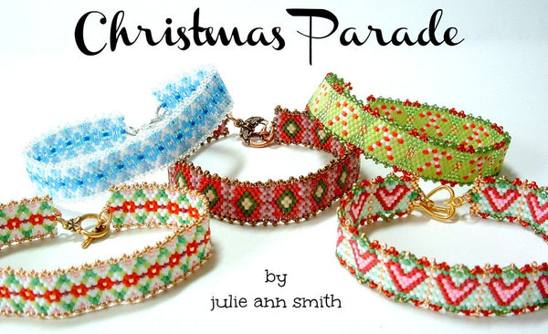 CHRISTMAS PARADE Skinny Mini Bracelet Pattern