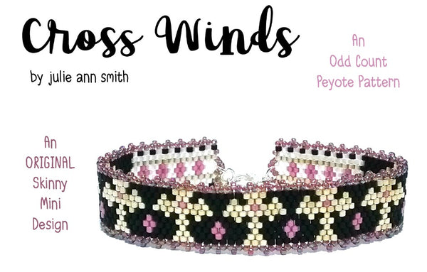 CROSS WINDS Skinny Mini Bracelet Pattern