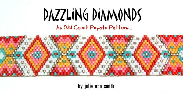 Diamond Peyote Stitch Bracelet Pattern – Free Download! – Golden Age Beads  Blog