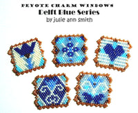 DELFT BLUE SERIES Peyote Charm Windows Pattern