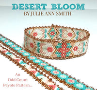 DESERT BLOOM Skinny Mini Bracelet Pattern