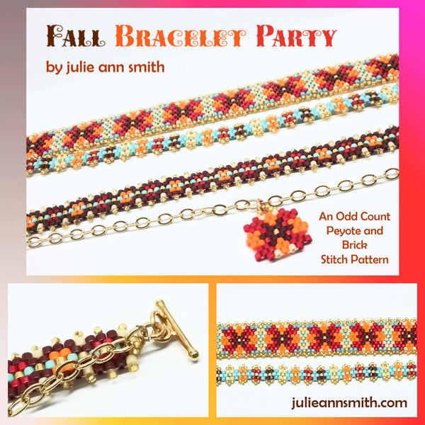 SATURATED COLOR Square Stitch or Loom Bracelet Pattern – Julie Ann Smith