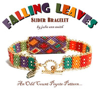 FALLING LEAVES Slider Bracelet Pattern