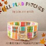 FALL PLAID PATCHES Bracelet Pattern