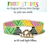 FRUIT STRIPES Skinny Mini Bracelet Pattern