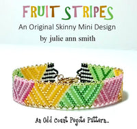 FRUIT STRIPES Skinny Mini Bracelet Pattern