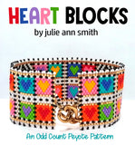 HEART BLOCKS Bracelet Pattern