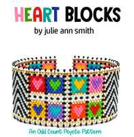 HEART BLOCKS Bracelet Pattern