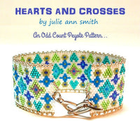 HEARTS AND CROSSES Bracelet Pattern
