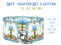 ART NOUVEAU LOTUS Bracelet Pattern