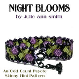 NIGHT BLOOMS Skinny Mini Bracelet Pattern