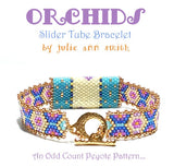 ORCHIDS SLIDER Bracelet Pattern