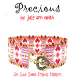 PRECIOUS Bracelet and Brick Stitch Earring Pattern