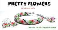 PRETTY FLOWERS Peytwist and Odd Count Peyote Pattern