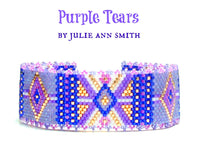 PURPLE TEARS Bracelet Pattern