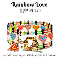 RAINBOW LOVE Bracelet Pattern
