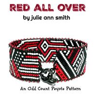 RED ALL OVER Bracelet Pattern