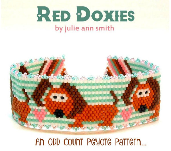 RED DOXIES Bracelet Pattern