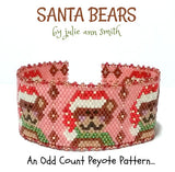 SANTA BEARS Bracelet Pattern