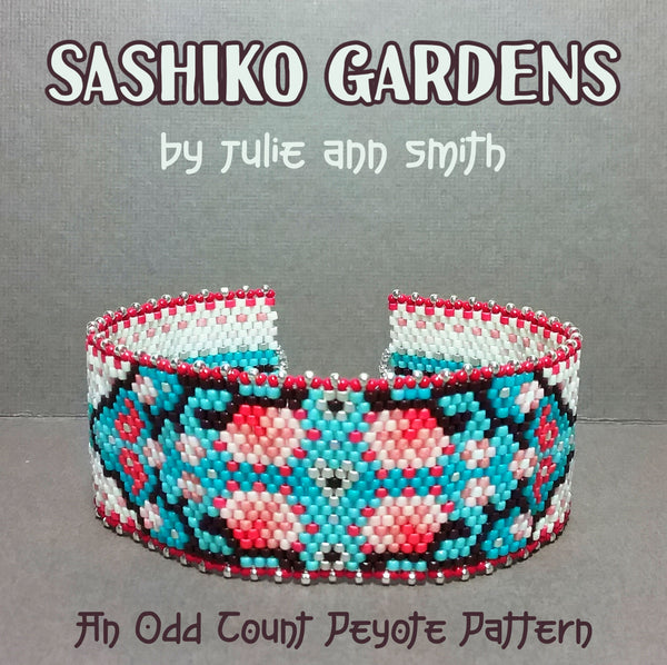 SASHIKO GARDENS Bracelet Pattern