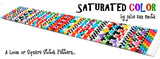 SATURATED COLOR Square Stitch or Loom Bracelet Pattern