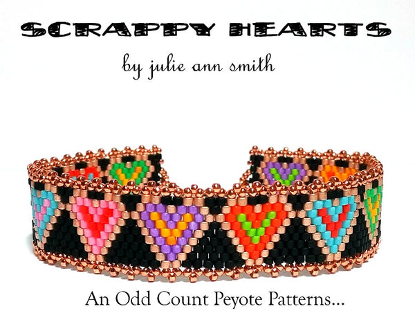 SCRAPPY HEARTS Skinny Mini Bracelet Pattern