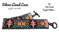 SILVER LINED LACE Bracelet Pattern