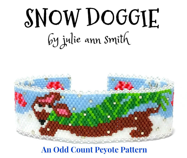 SNOW DOGGIE Bracelet Pattern