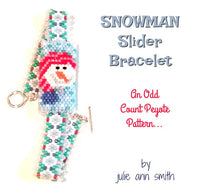 SNOWMAN Slider Bracelet Pattern