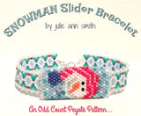 SNOWMAN Slider Bracelet Pattern