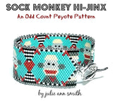 SOCK MONKEY HI-JINX Bracelet Pattern
