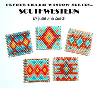 SOUTHWESTERN Peyote Charm Windows Pattern