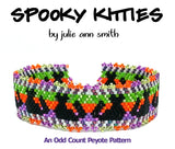 SPOOKY KITTIES Bracelet and Earring Pattern