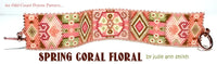 SPRING CORAL FLORAL Bracelet Pattern