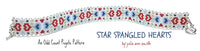 STAR SPANGLED HEARTS Skinny Mini Bracelet Pattern