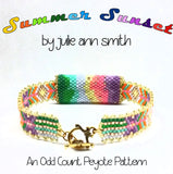 SUMMER SUNSET Skinny Mini Slider Bracelet Pattern