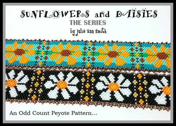 SUNFLOWERS AND DAISIES-THE SERIES Bracelet Pattern